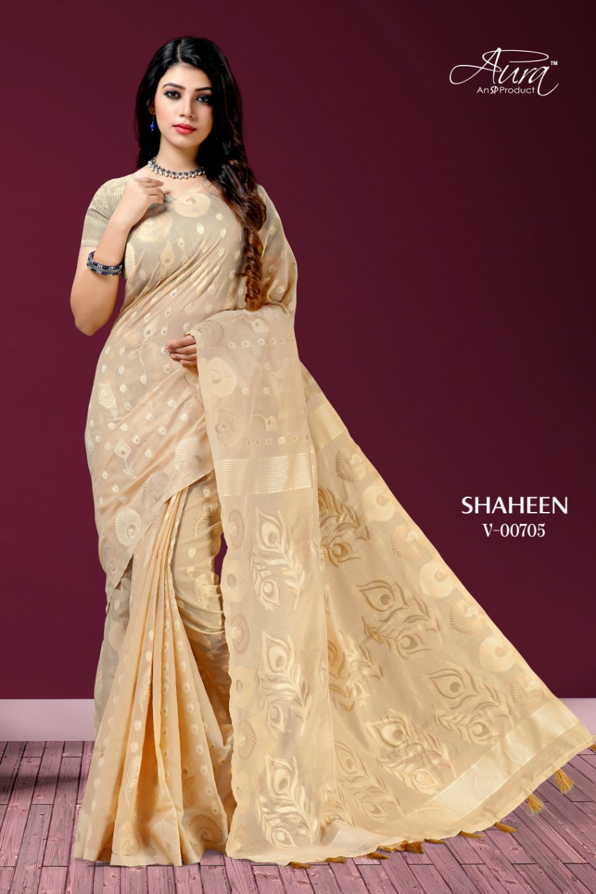 Aura Saree Present Shaheen Chanderi Traditional Wear Saree Online Shopping