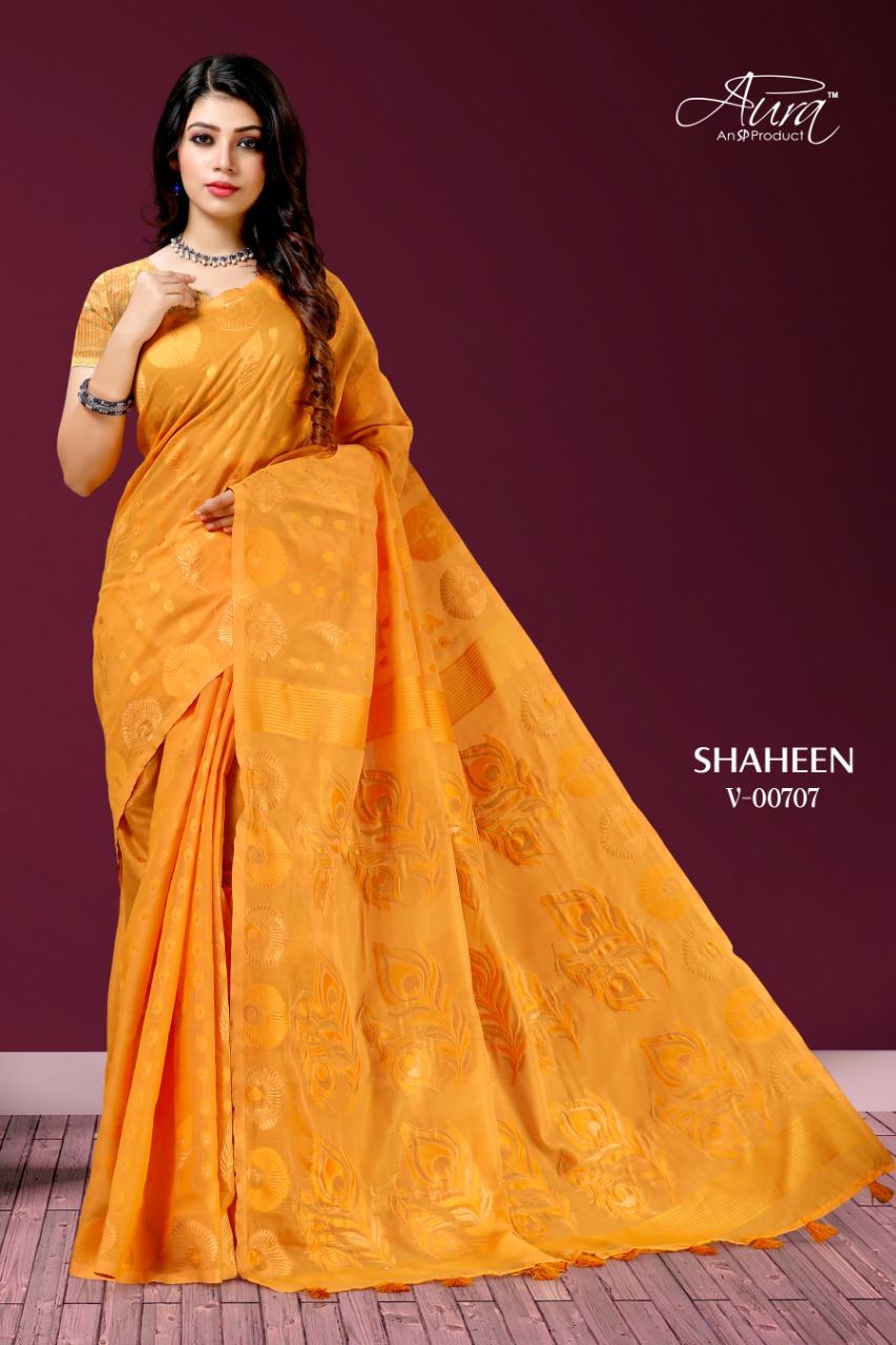 Aura Saree Present Shaheen Chanderi Traditional Wear Saree Online Shopping