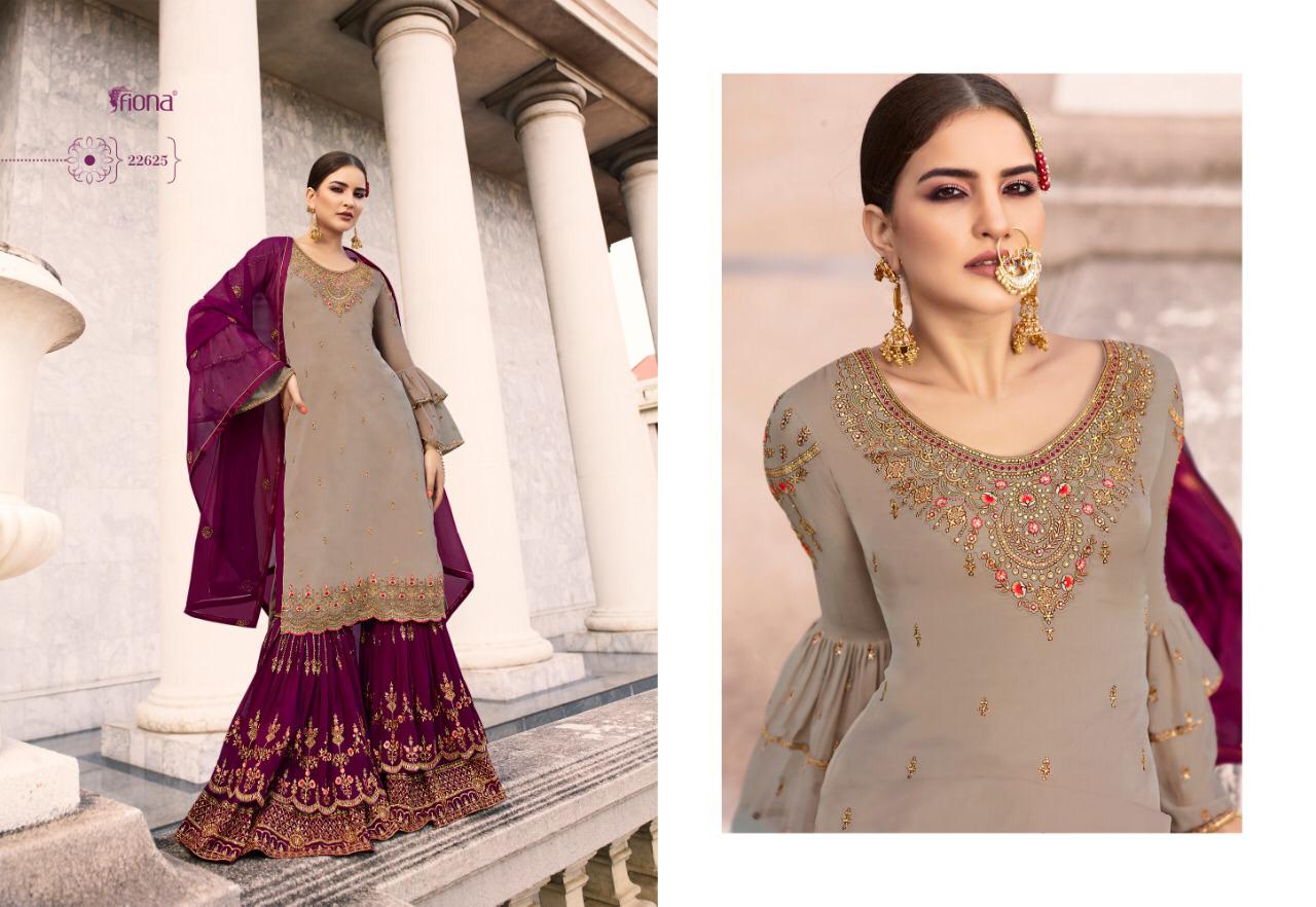 Fiona Noorie Sharara Vol 9 Nx Satin Georgette Wedding Salwar Kameez Seller