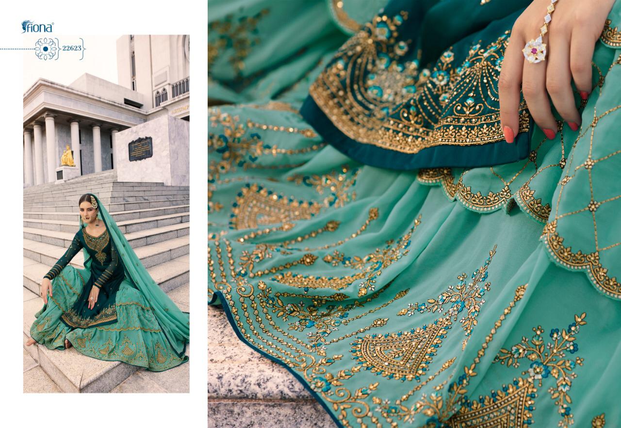 Fiona Noorie Sharara Vol 9 Nx Satin Georgette Wedding Salwar Kameez Seller