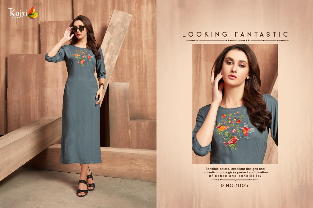 Kajri Style Florence Rayon Formal Wear Kurti Wholesale Store Surat