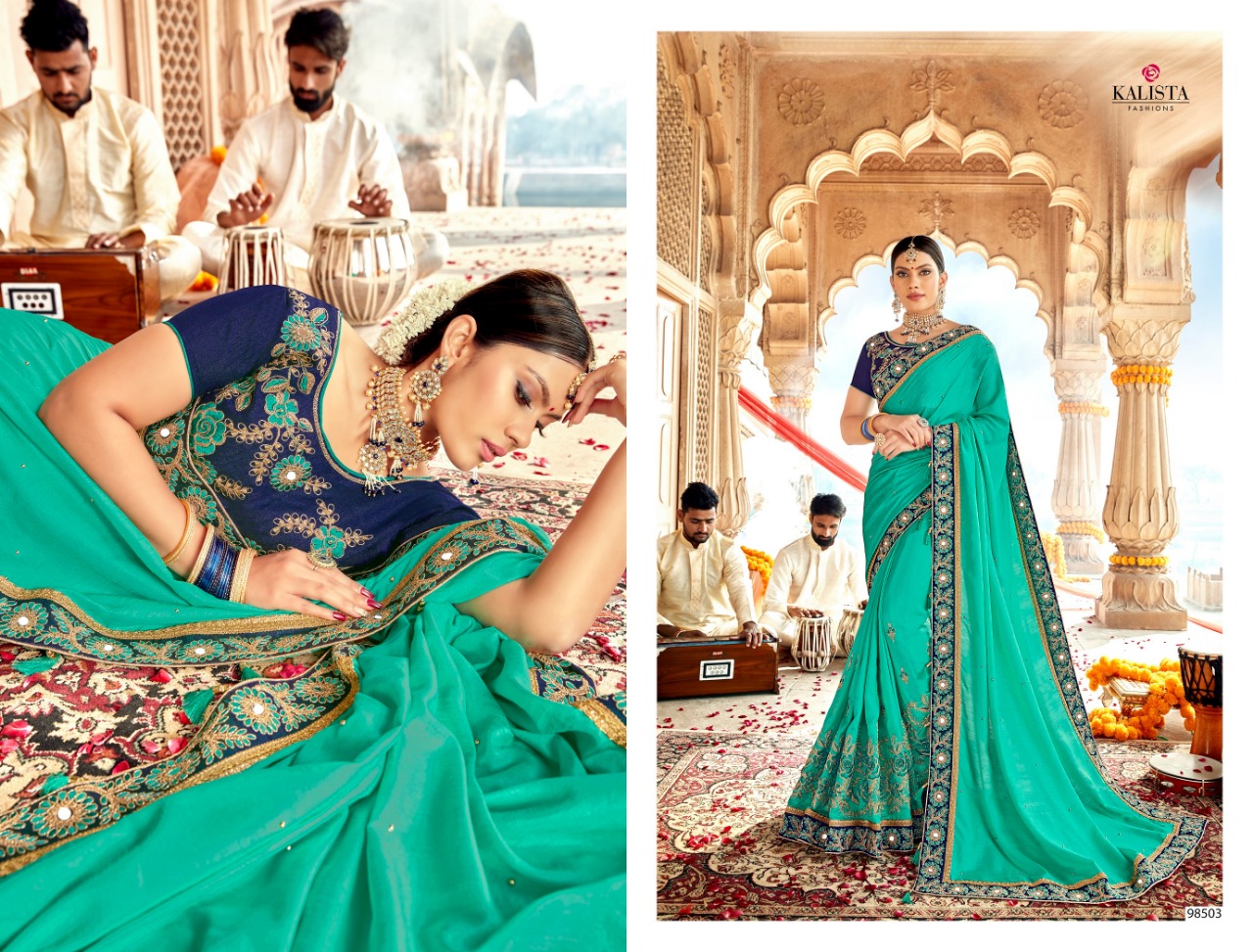 Kalista Fashion Rani Sahiba Rangoli Silk Traditional Wear Saree Online Shopping