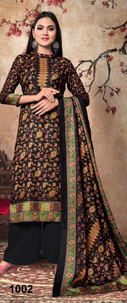 Purple Grey Alternate Tilla Aari Embroidered Kashmiri Suit | Angad Creations-nextbuild.com.vn