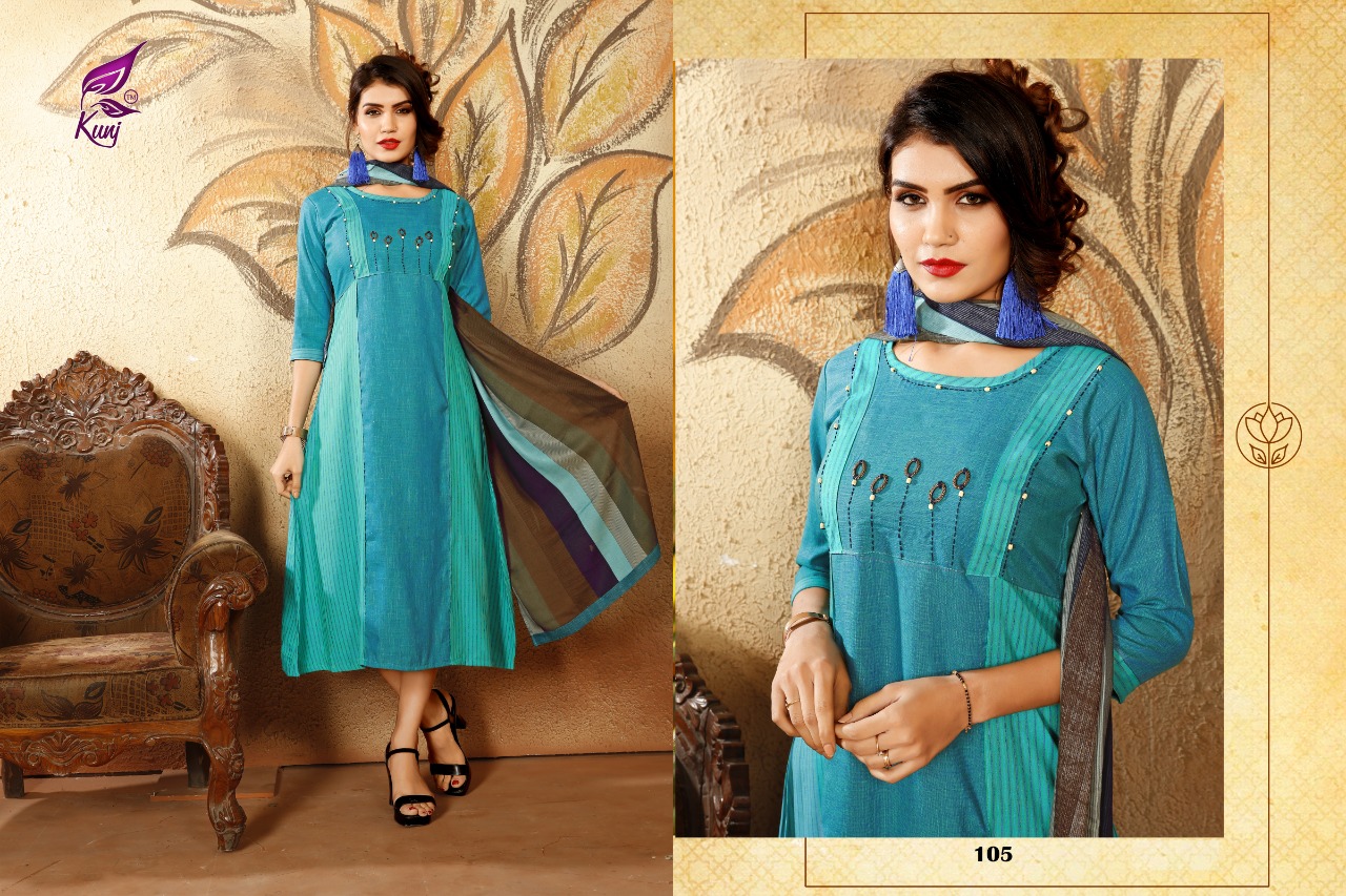 Kunj Patang Vol 1 Rayon Kurtis Catalogue At Best Rate In India