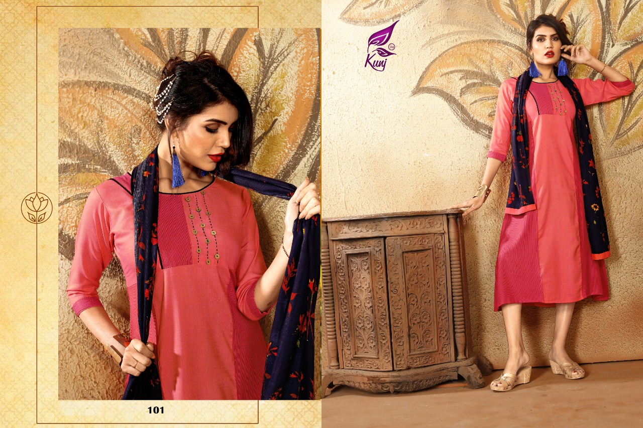 Kunj Patang Vol 1 Rayon Kurtis Catalogue At Best Rate In India