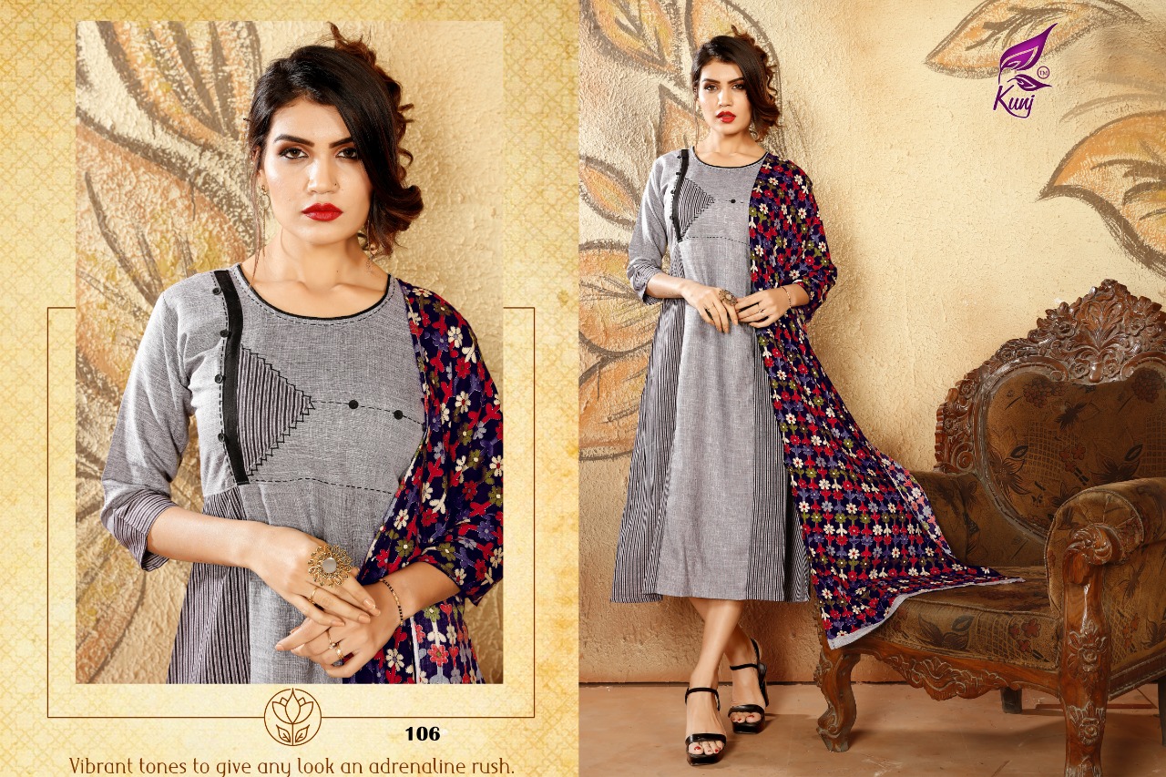 Kunj Patang Vol 1 Rayon Kurtis Catalogue At Best Rate In India