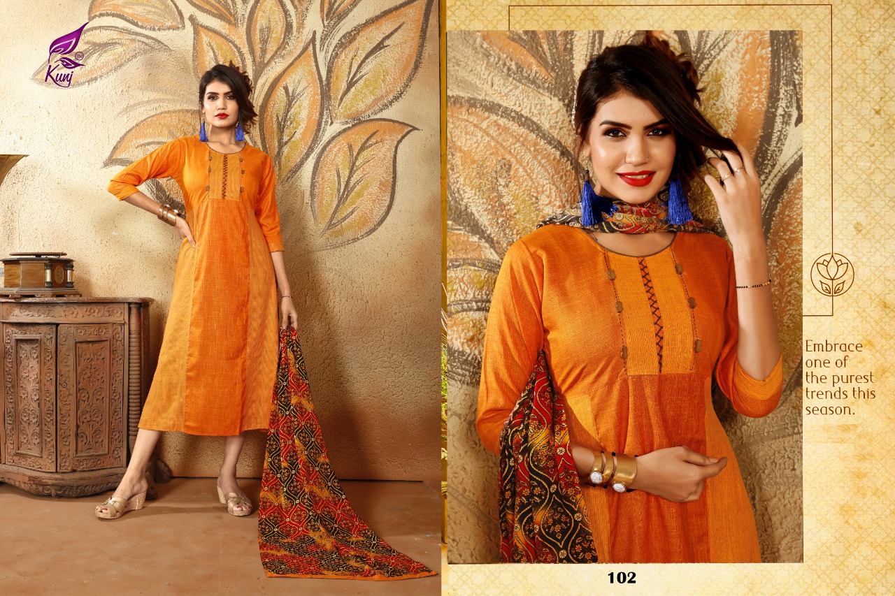 Kunj Patang Vol 1 Rayon Kurtis Catalogue At Best Rate In India