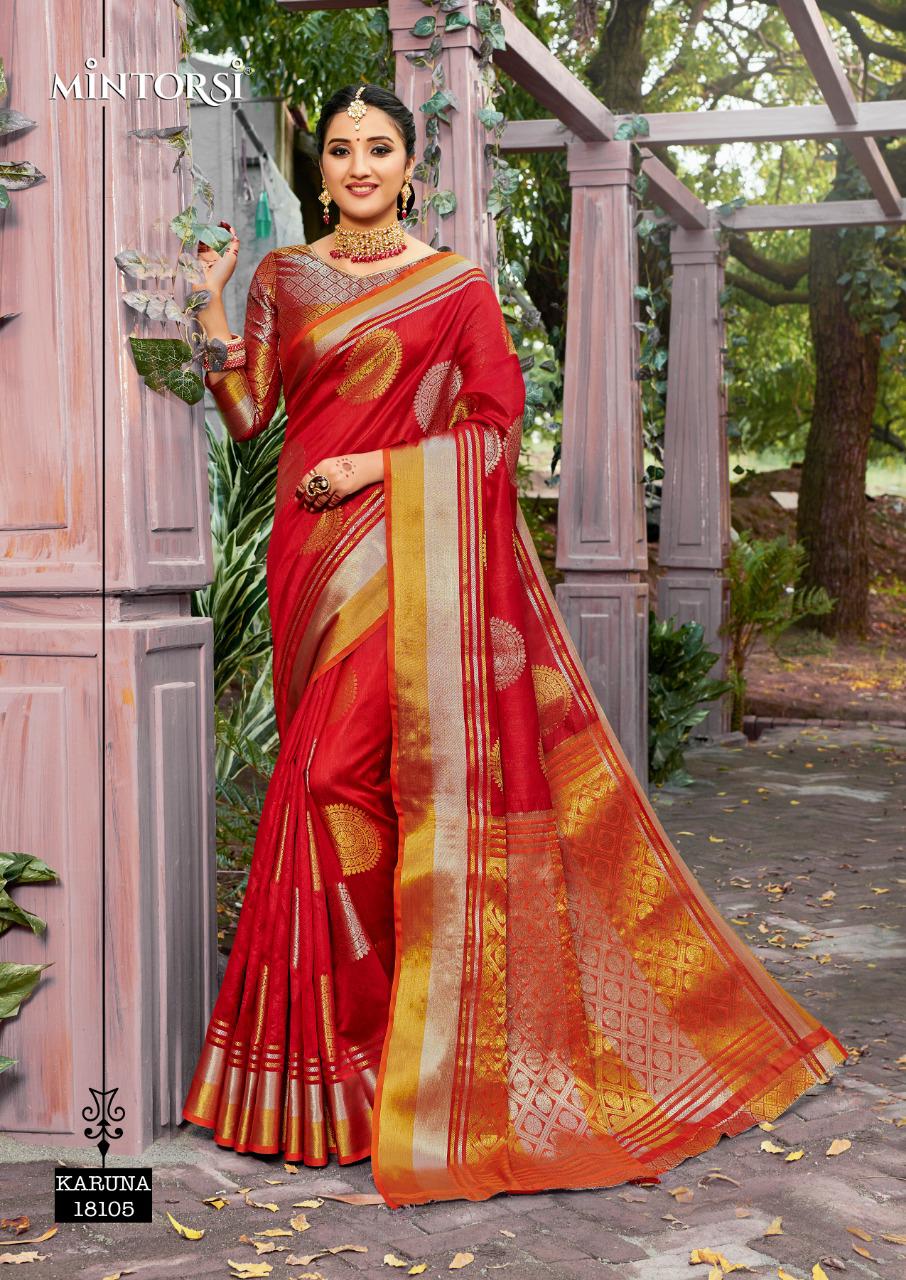 Mintorsi Designer Karuna Banarasi Silk Saree Online Saree Store