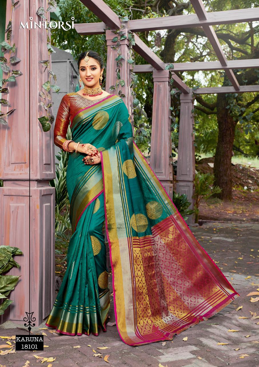 Mintorsi Designer Karuna Banarasi Silk Saree Online Saree Store