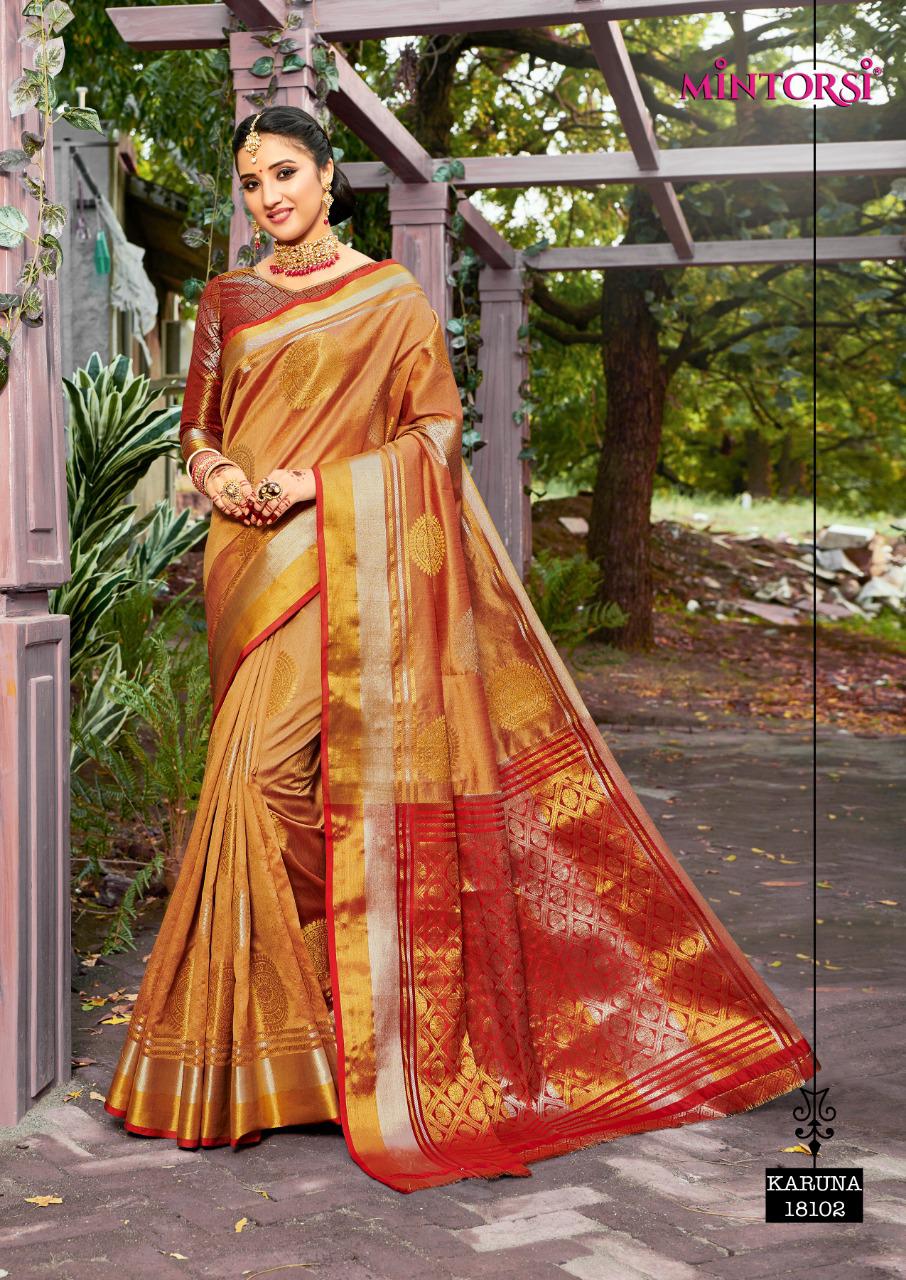 Mintorsi Designer Karuna Banarasi Silk Saree Online Saree Store