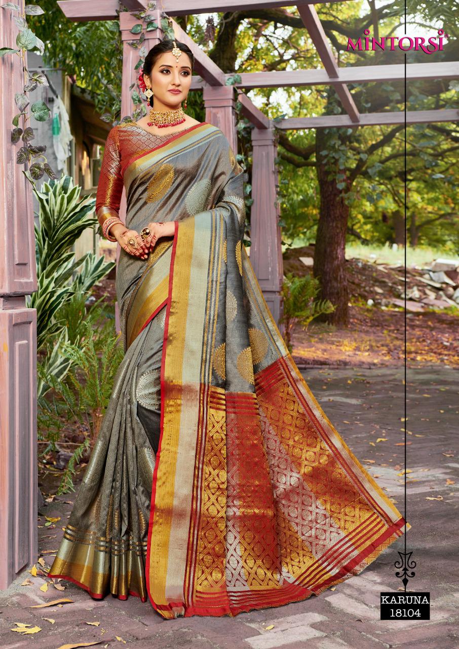 Mintorsi Designer Karuna Banarasi Silk Saree Online Saree Store