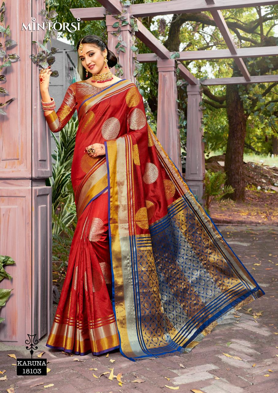 Mintorsi Designer Karuna Banarasi Silk Saree Online Saree Store