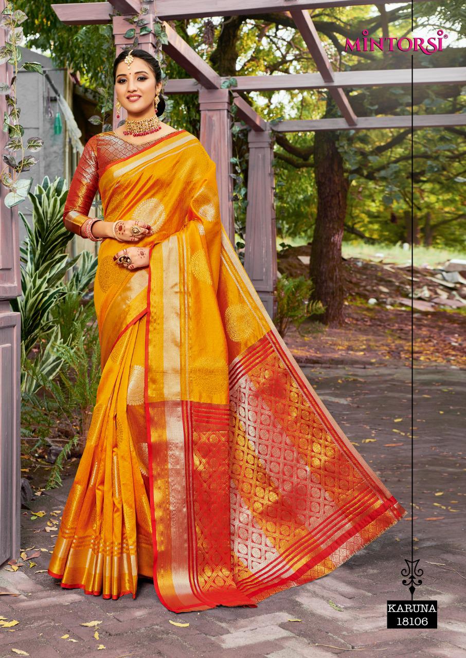 Mintorsi Designer Karuna Banarasi Silk Saree Online Saree Store