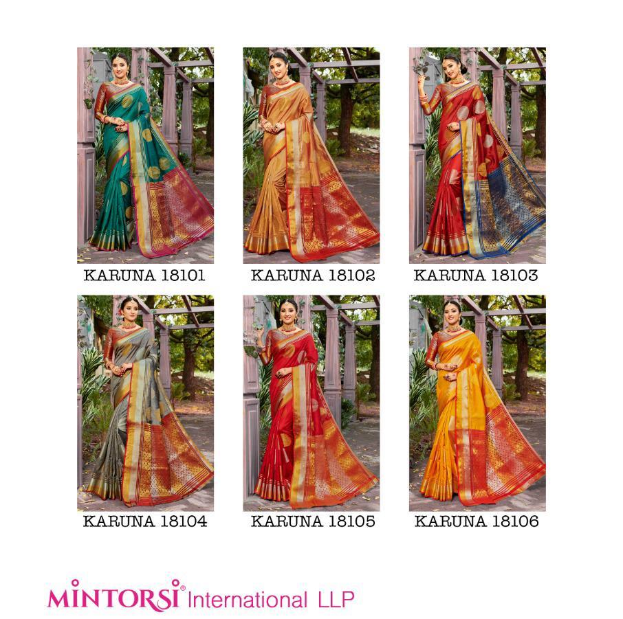 Mintorsi Designer Karuna Banarasi Silk Saree Online Saree Store