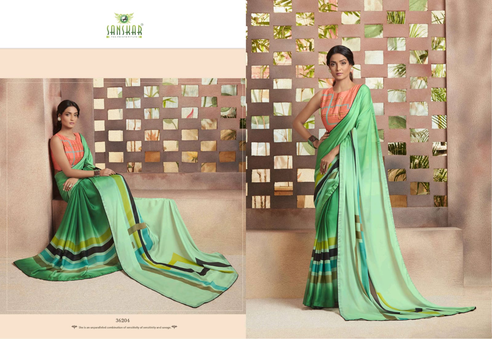Sanskar Present Instagram Georgette Printed Good Looking Designer Saree