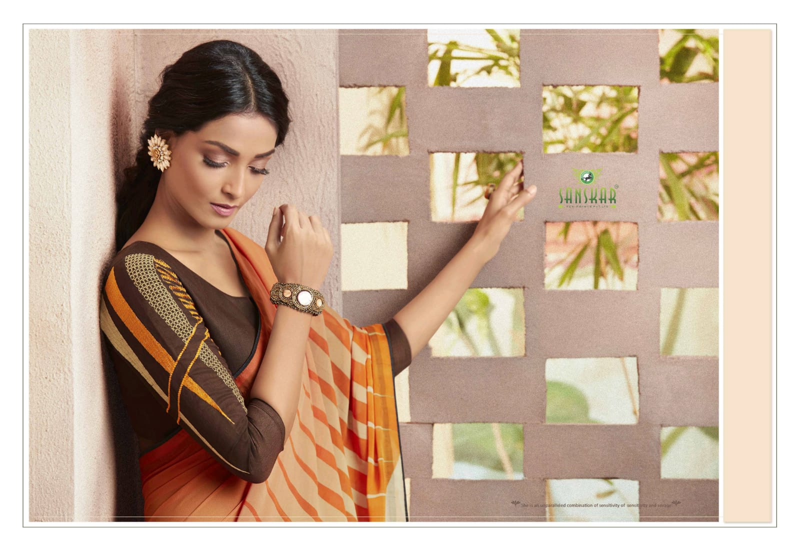 Sanskar Present Instagram Georgette Printed Good Looking Designer Saree