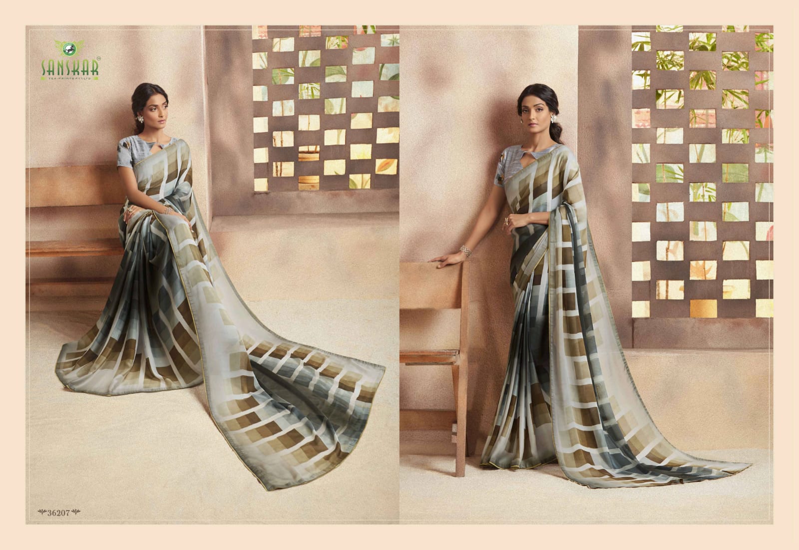 Sanskar Present Instagram Georgette Printed Good Looking Designer Saree