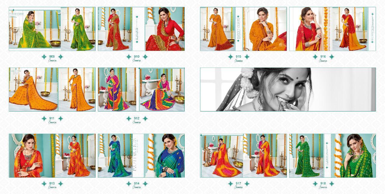 Sawariya By Chahat Casual Wear Georgette Designer Saree Online Shopping