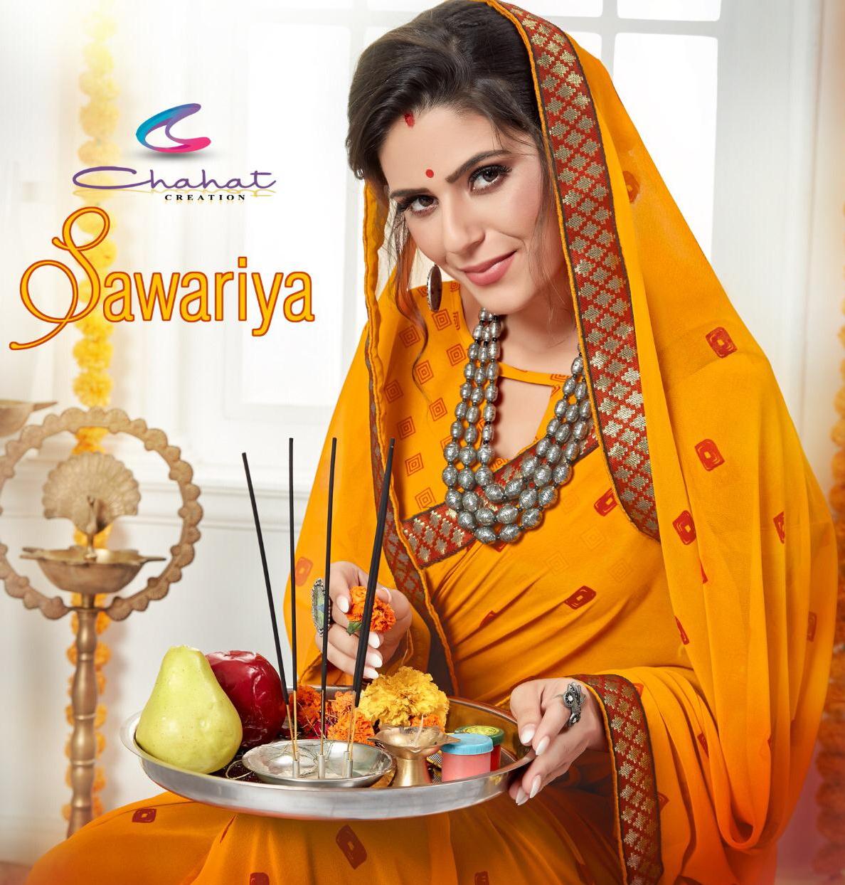 Sawariya By Chahat Casual Wear Georgette Designer Saree Online Shopping