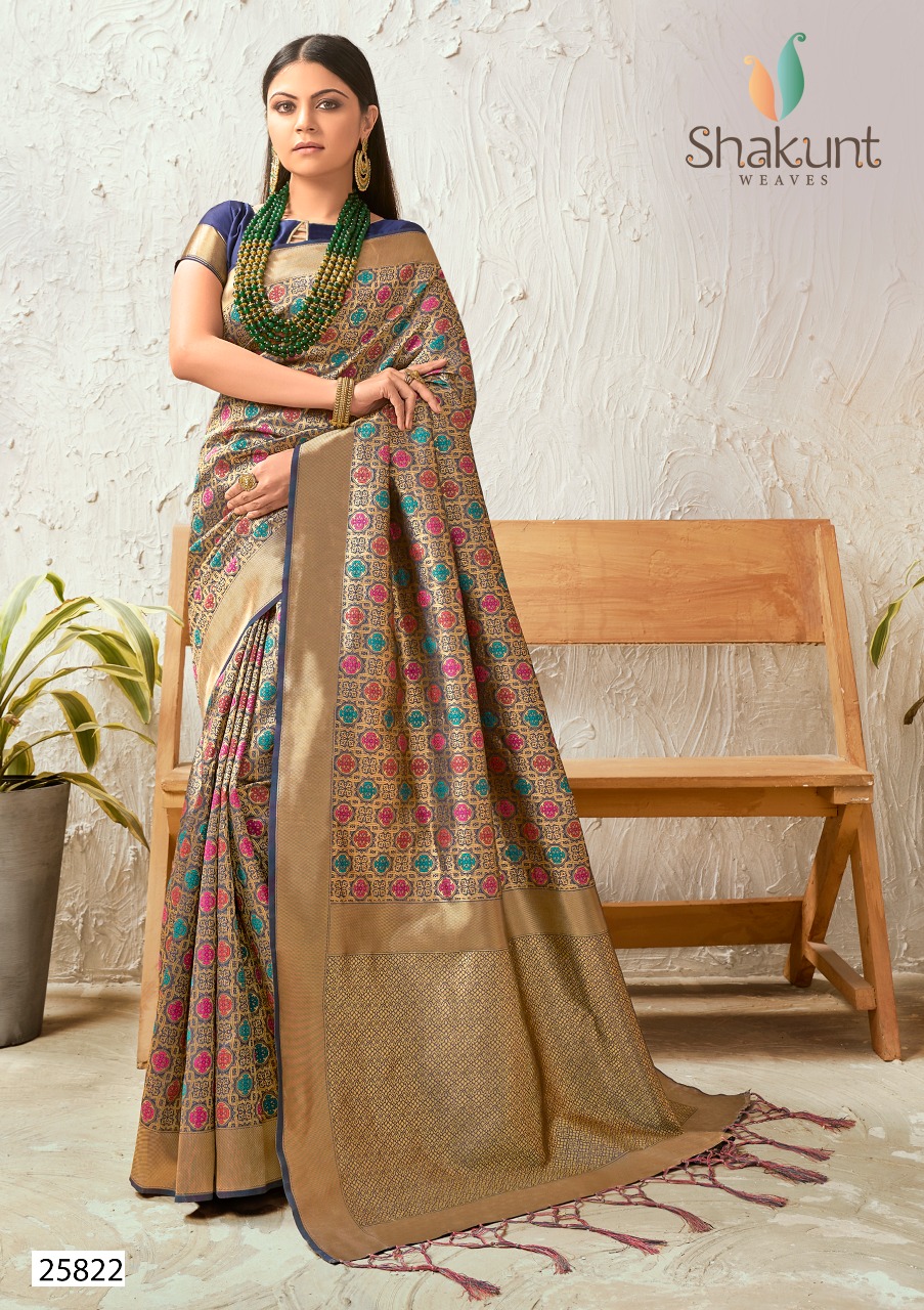Shakunt Present Pragati Ethnic Wear Heavy Look Silk Saree Online Shopping