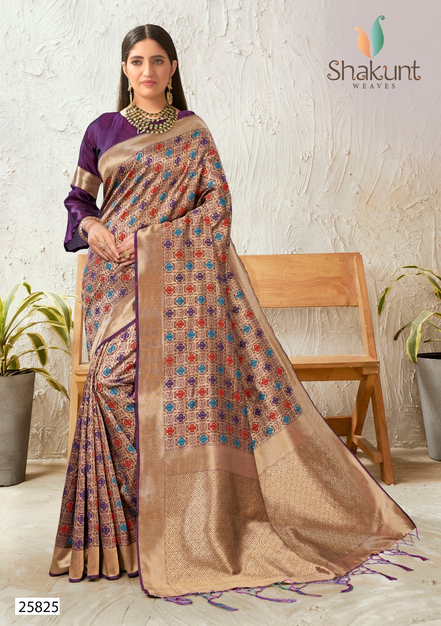 Shakunt Present Pragati Ethnic Wear Heavy Look Silk Saree Online Shopping