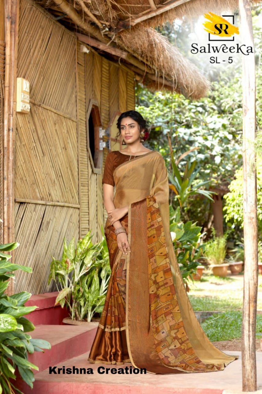 Sr Brand Present Salweeka Brasso Panel Concept Exclusive Saree Authorized Dealer
