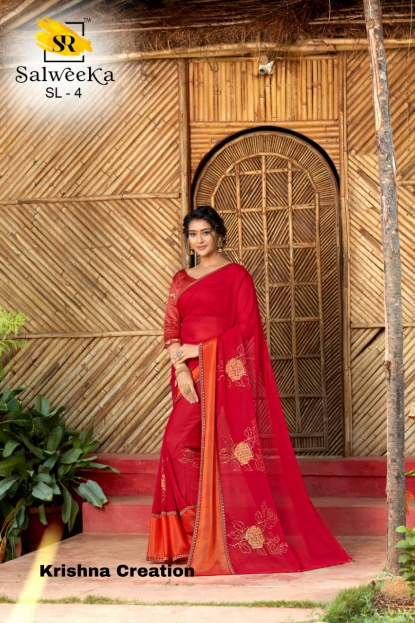 Sr Brand Present Salweeka Brasso Panel Concept Exclusive Saree Authorized Dealer
