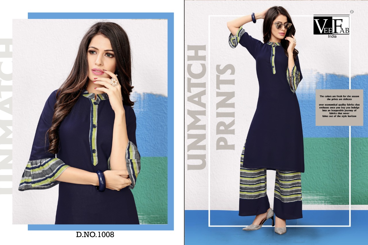 Vf India Present Lakhi Vol 2 Rayon Kurti With Plazzo Concept In Surat Market