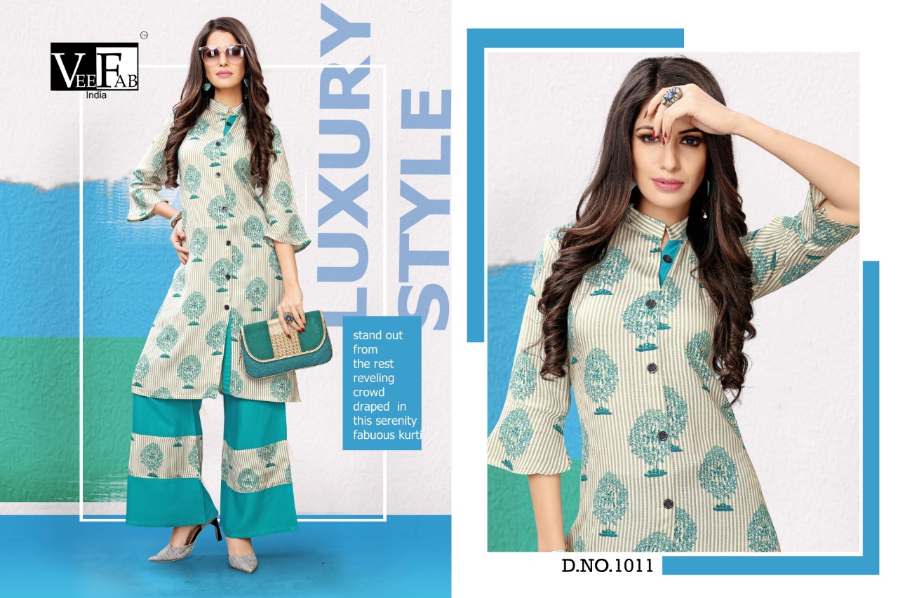 Vf India Present Lakhi Vol 2 Rayon Kurti With Plazzo Concept In Surat Market
