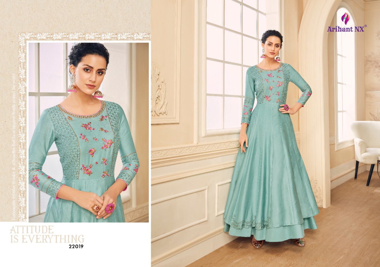 Arihant Amorina Vol 4 Readymade Gown Wholesale Place In Surat Market