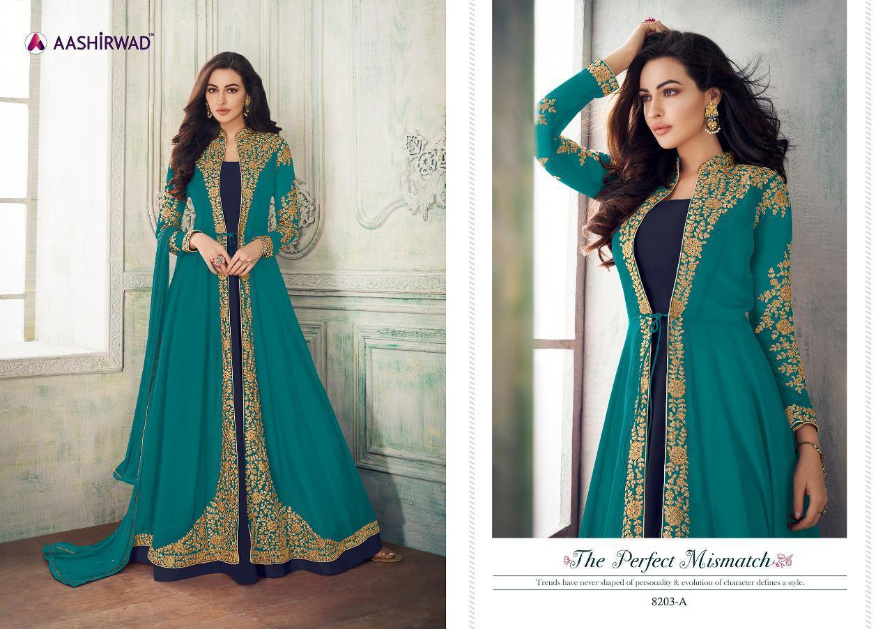 Buy Latest Salwar Kameez Suits For Women Aashirwad Anaya 8203 Colors