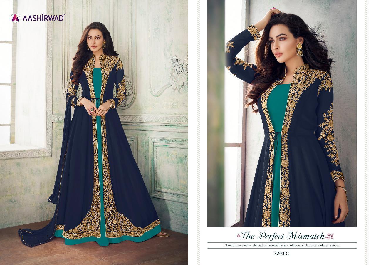 Buy Latest Salwar Kameez Suits For Women Aashirwad Anaya 8203 Colors