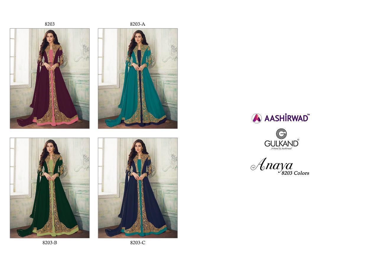 Buy Latest Salwar Kameez Suits For Women Aashirwad Anaya 8203 Colors