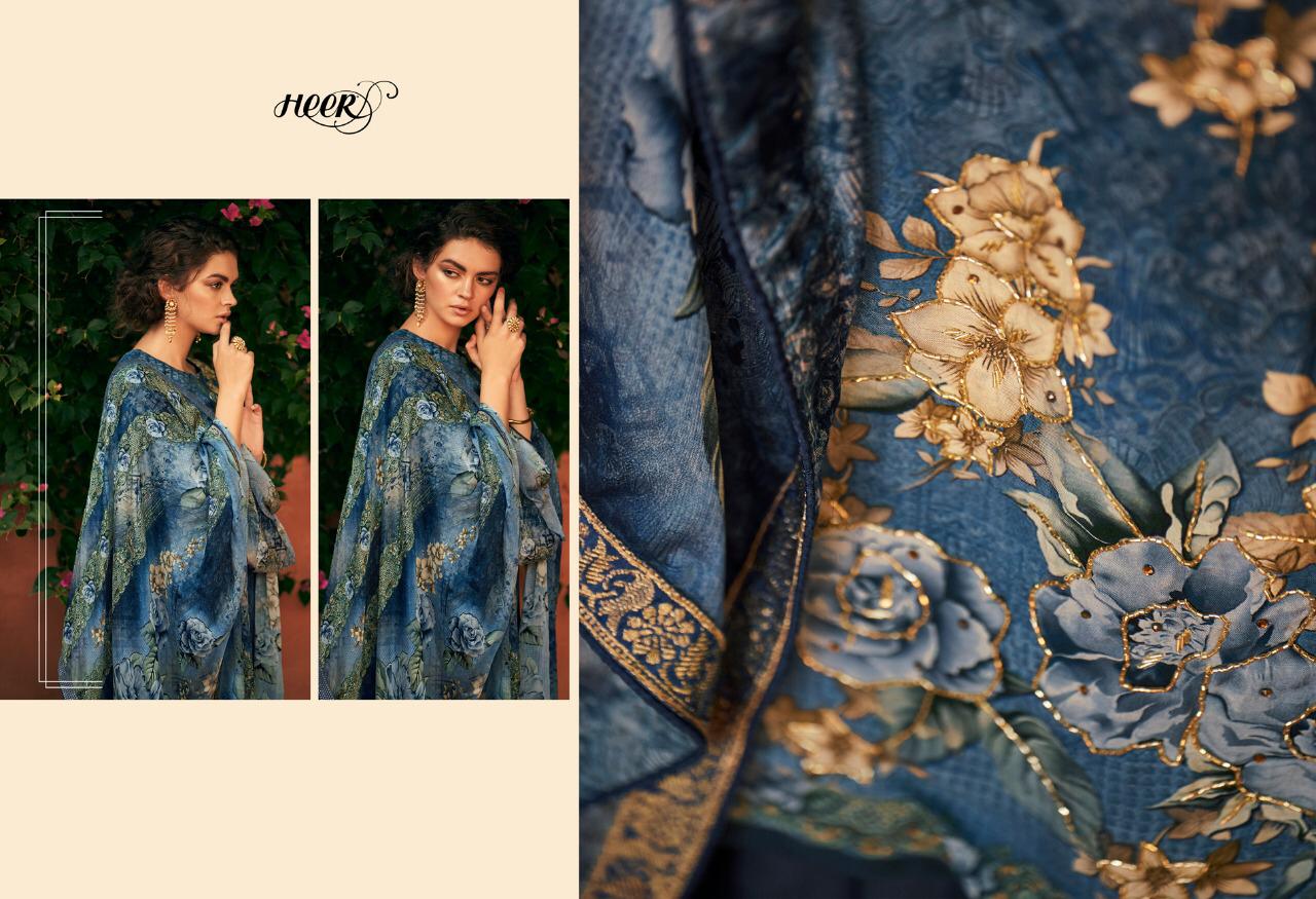 Kimora Ekaaya Heer Vol 61 Muslin Digital Printed Handwork Salwar Suit