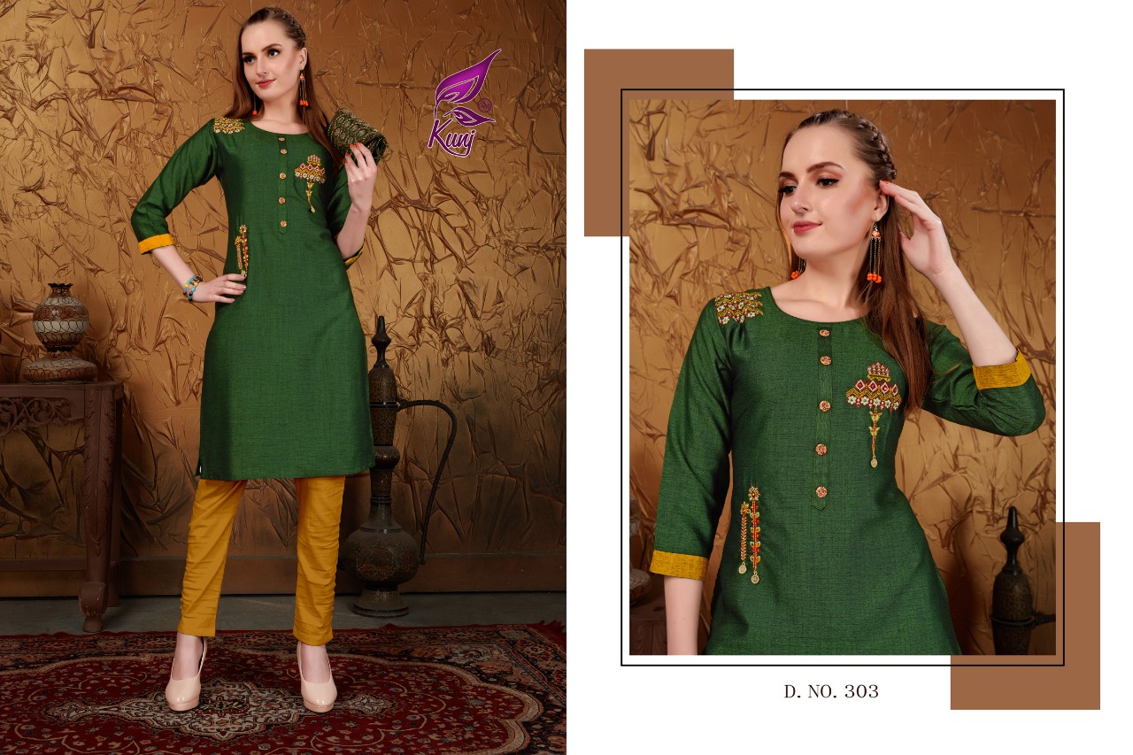 Kunj Muskan Vol 3 Rayon Special Big Size Kurti Collection