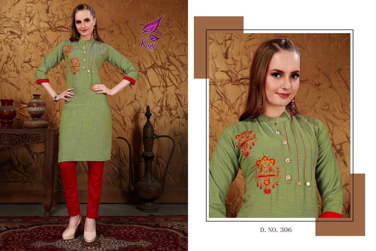 Kunj Muskan Vol 3 Rayon Special Big Size Kurti Collection