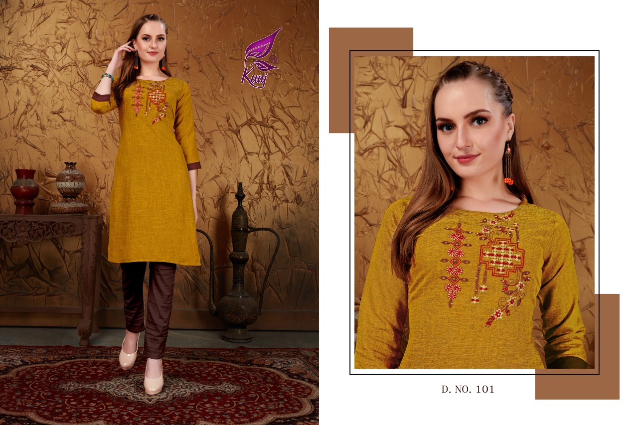 Kunj Muskan Vol 3 Rayon Special Big Size Kurti Collection