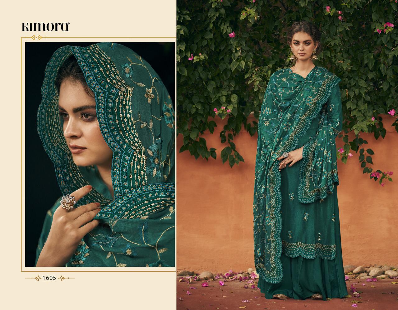 Morpankh Vol 16 By Kimora 1601-1607 Series Silk Embroidery Salwar Kameez