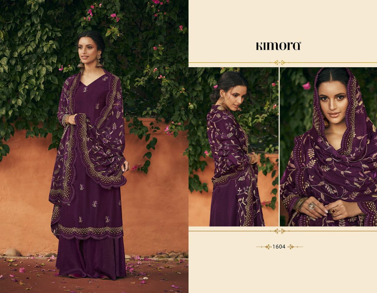 Morpankh Vol 16 By Kimora 1601-1607 Series Silk Embroidery Salwar Kameez