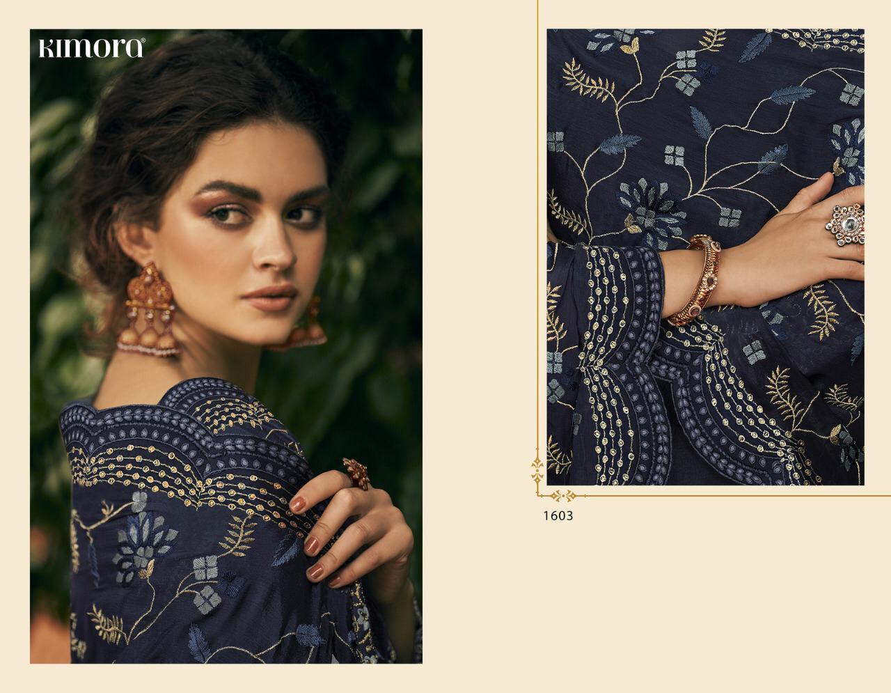 Morpankh Vol 16 By Kimora 1601-1607 Series Silk Embroidery Salwar Kameez