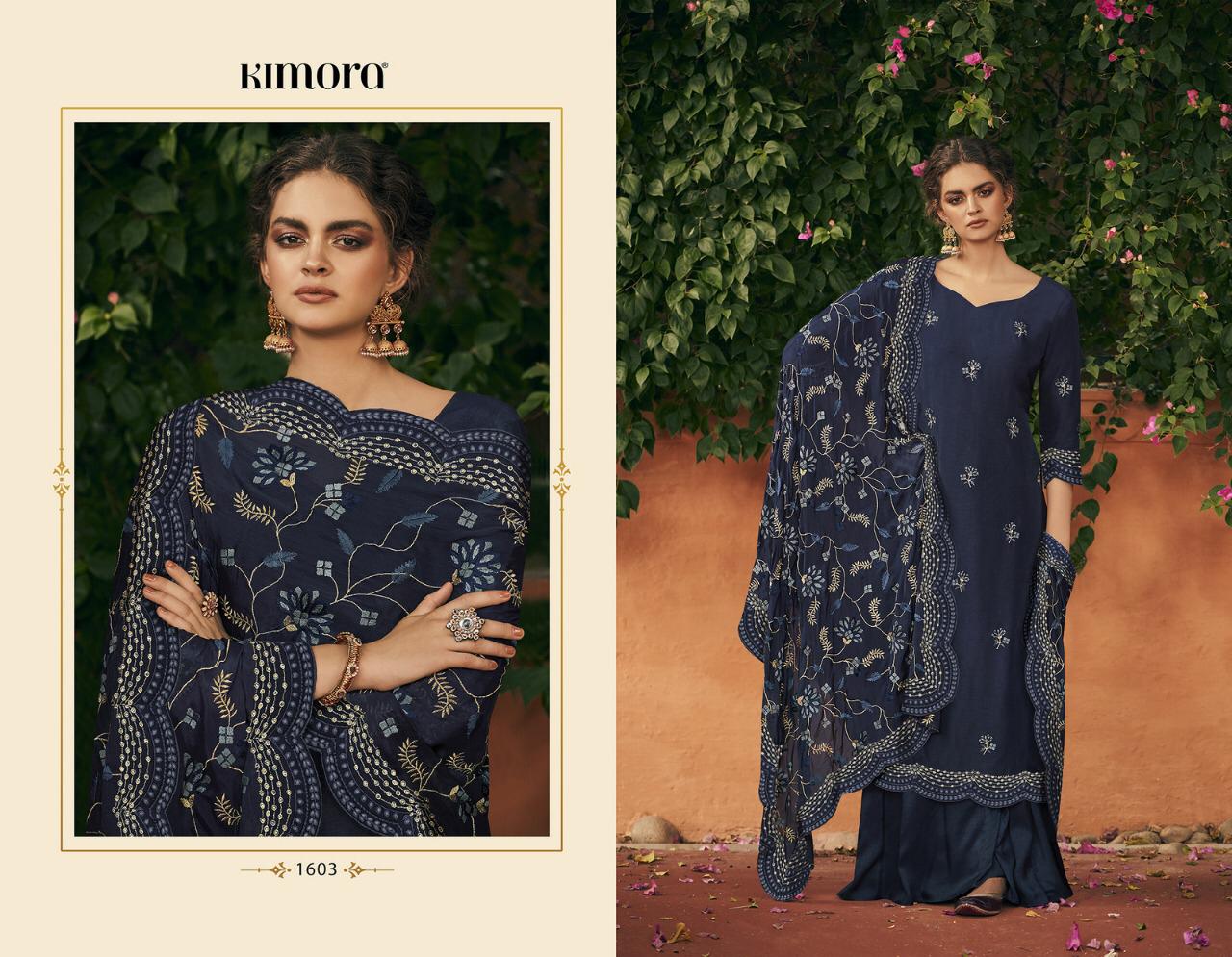 Morpankh Vol 16 By Kimora 1601-1607 Series Silk Embroidery Salwar Kameez