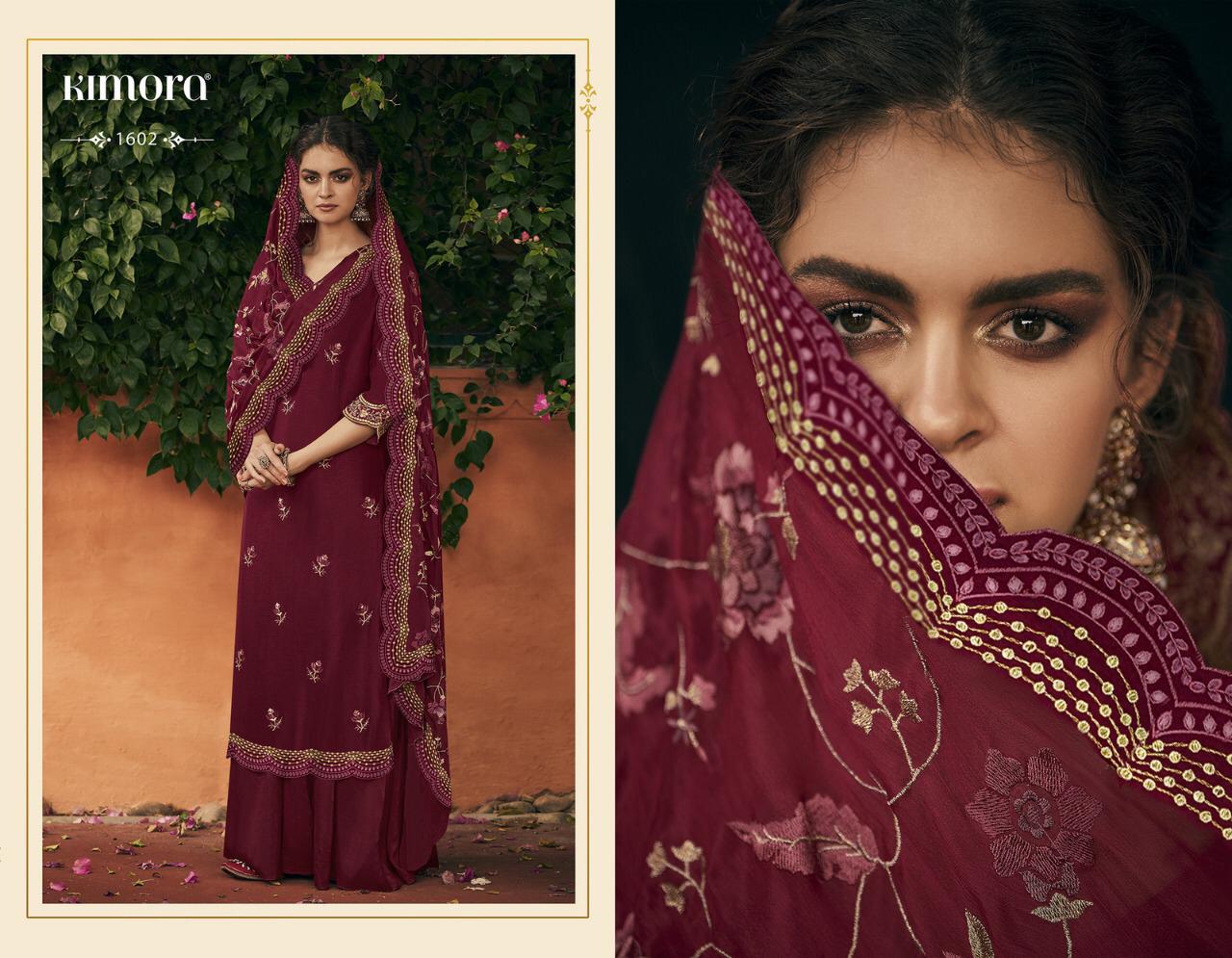 Morpankh Vol 16 By Kimora 1601-1607 Series Silk Embroidery Salwar Kameez