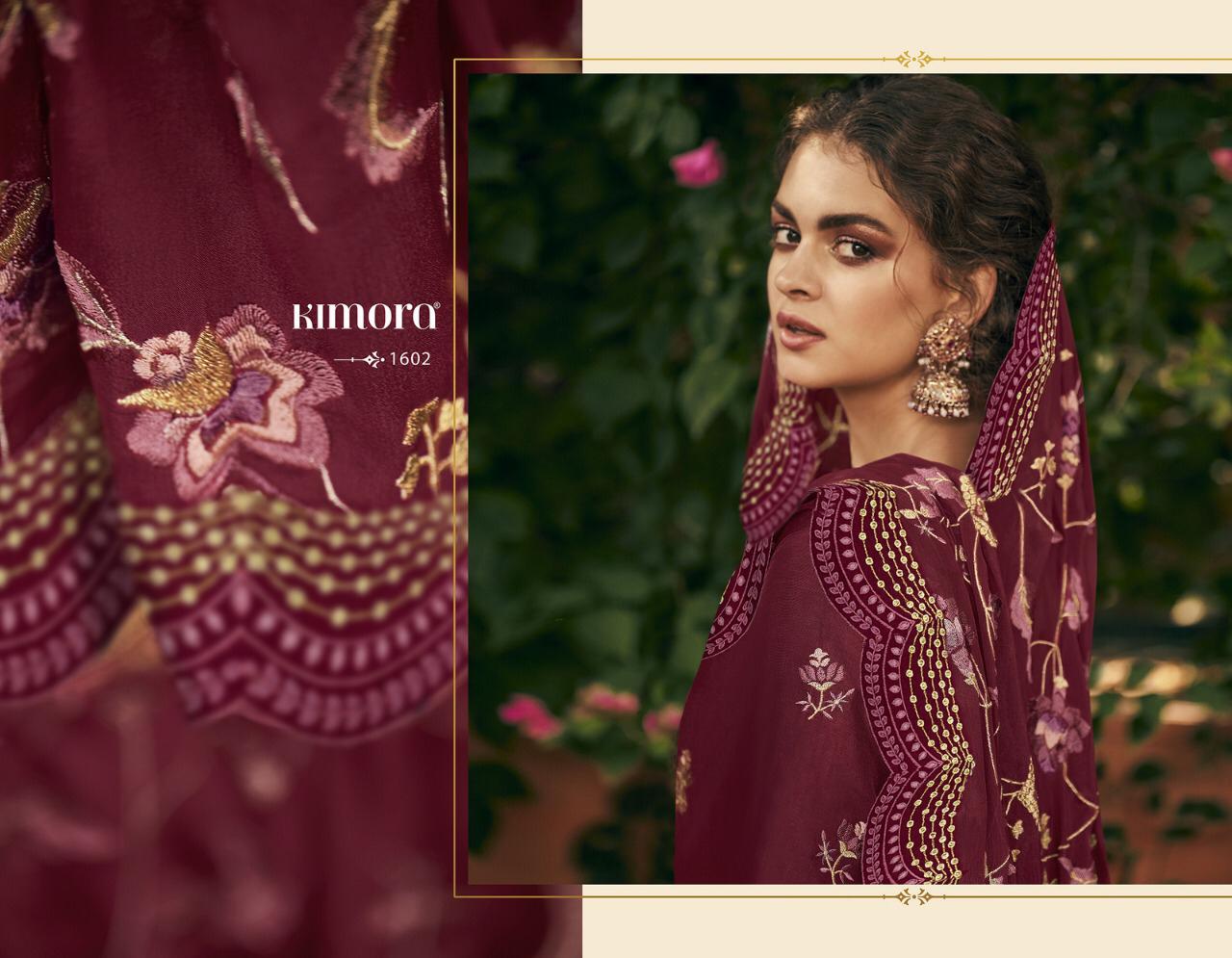 Morpankh Vol 16 By Kimora 1601-1607 Series Silk Embroidery Salwar Kameez