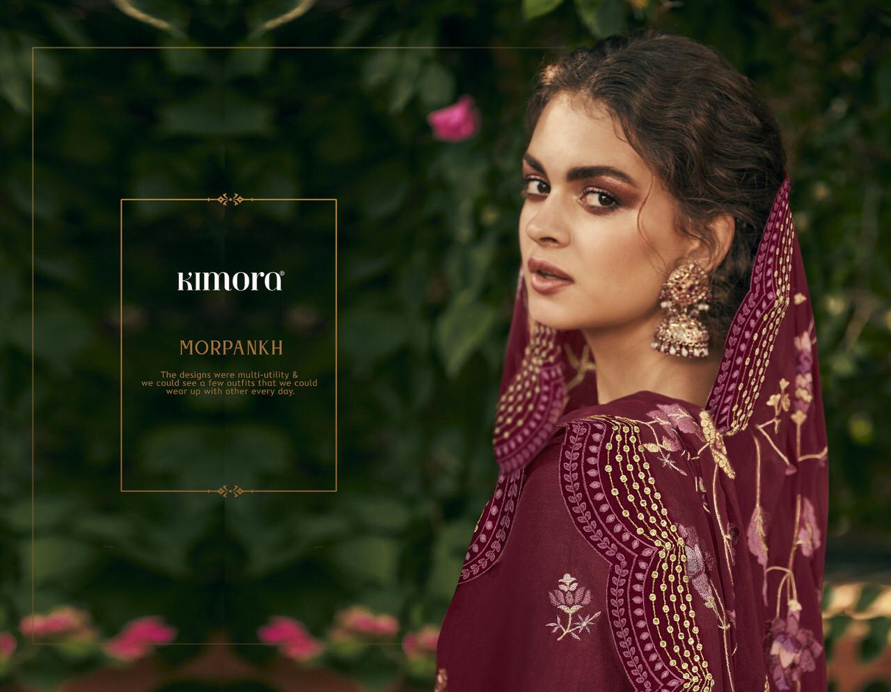 Morpankh Vol 16 By Kimora 1601-1607 Series Silk Embroidery Salwar Kameez