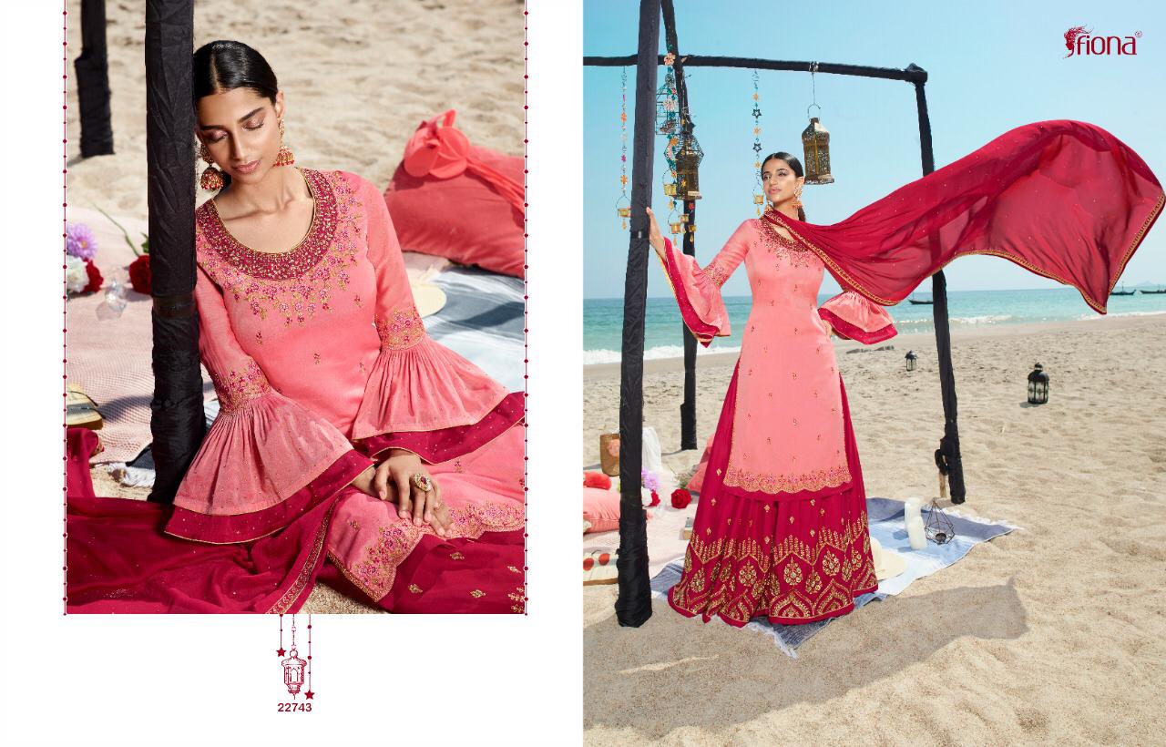 Noorie Sharara Vol 11 By Fiona Satin Georgette Pakistani Suits And Sharara Designs