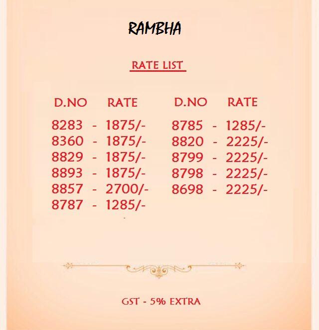 Rambha Present Bridal Net Embroidery Designer Saree Online Shopping