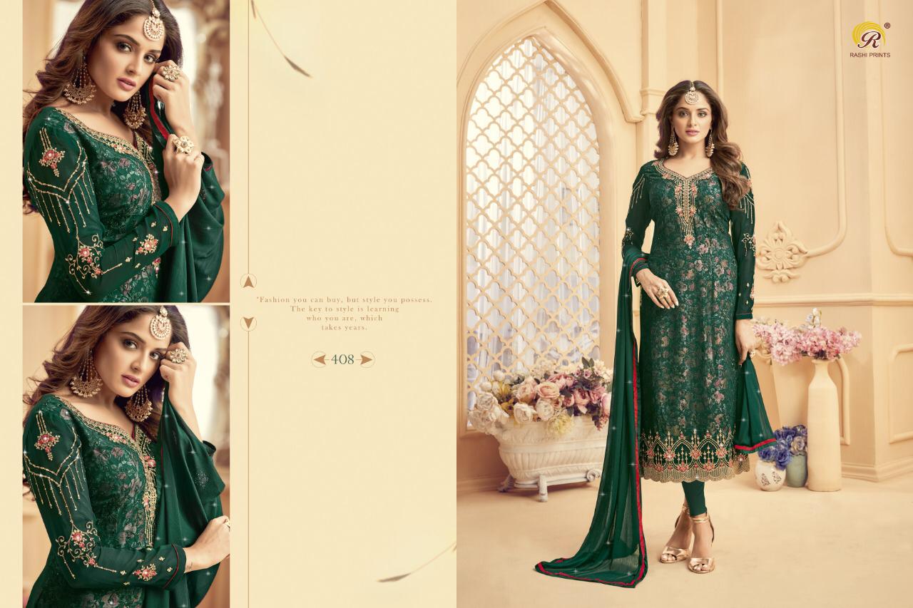 Rashi Prints Morni Georgette Embroidery Designer Salwar Kameez