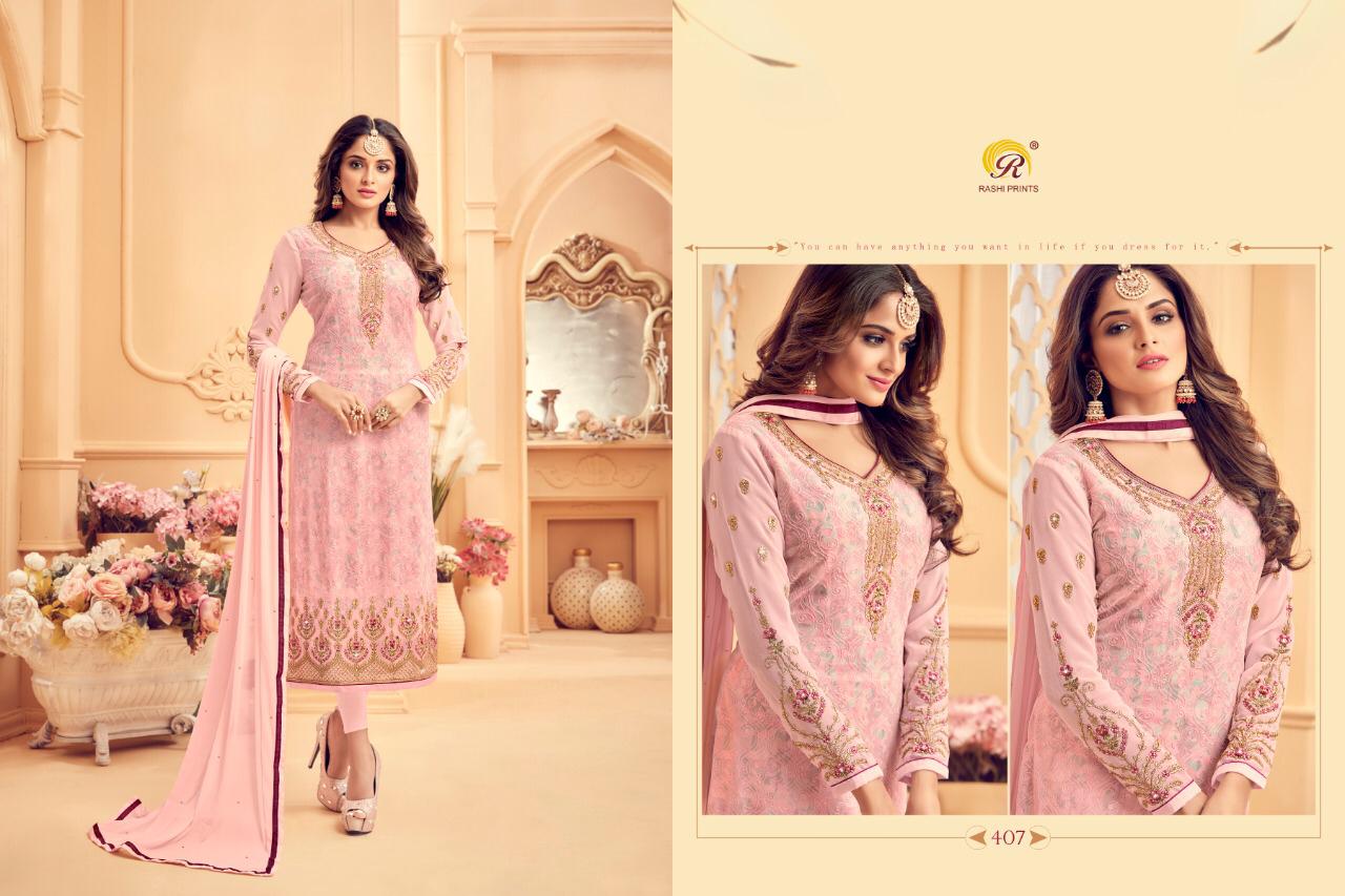 Rashi Prints Morni Georgette Embroidery Designer Salwar Kameez