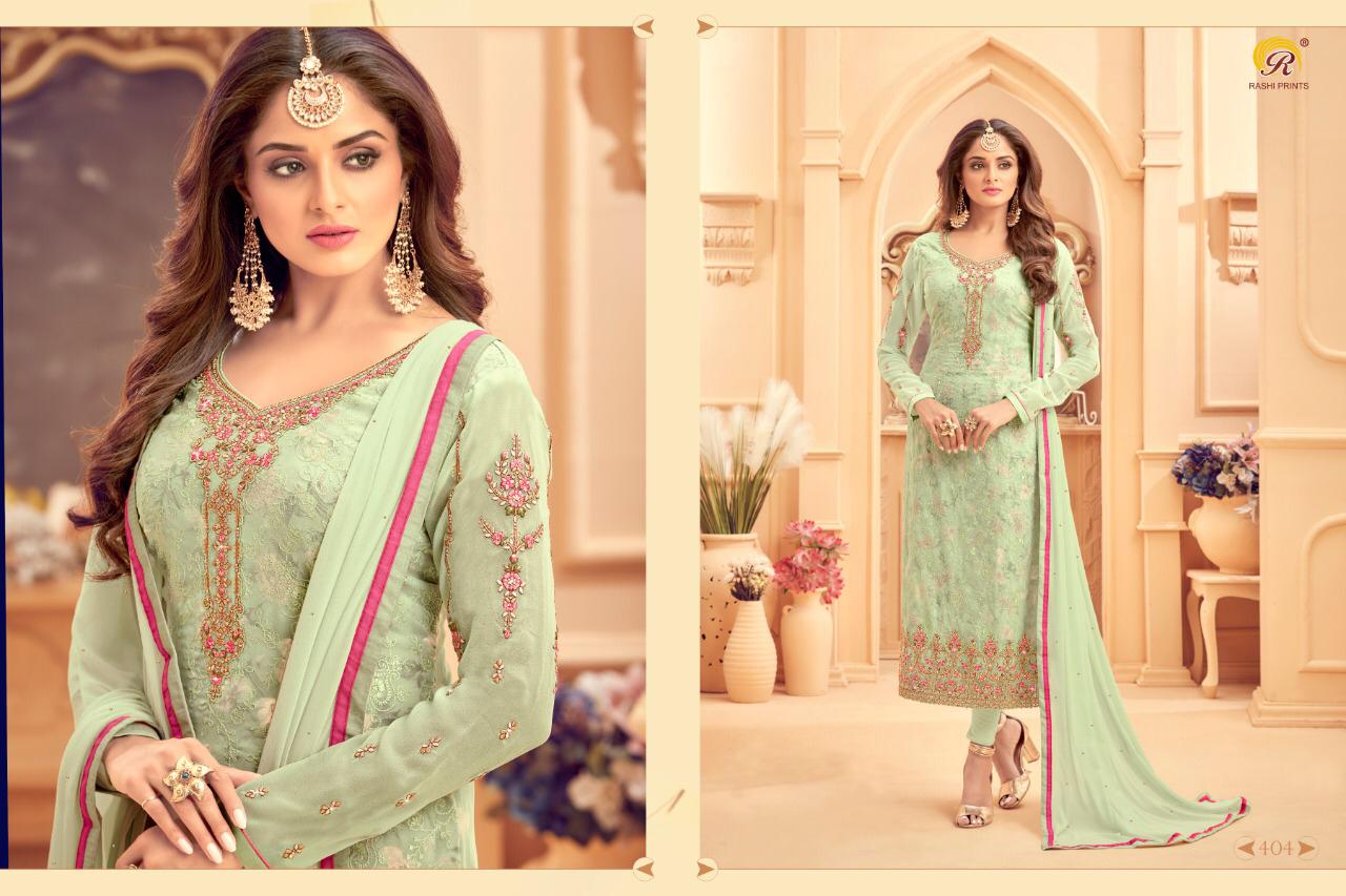 Rashi Prints Morni Georgette Embroidery Designer Salwar Kameez