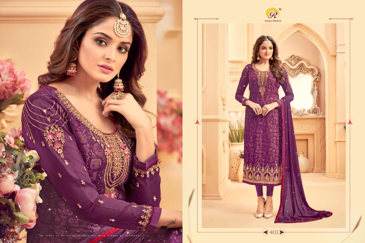 Rashi Prints Morni Georgette Embroidery Designer Salwar Kameez